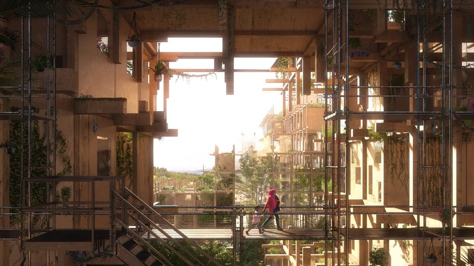 До фіналу конкурсу вийшов проект житлового комплексу в Алеппо (Сирія) для тих, хто втратив будинок через військові атаки. Житловий комплекс із влучною назвою «Shelter on Edge» (Притулок на краю).