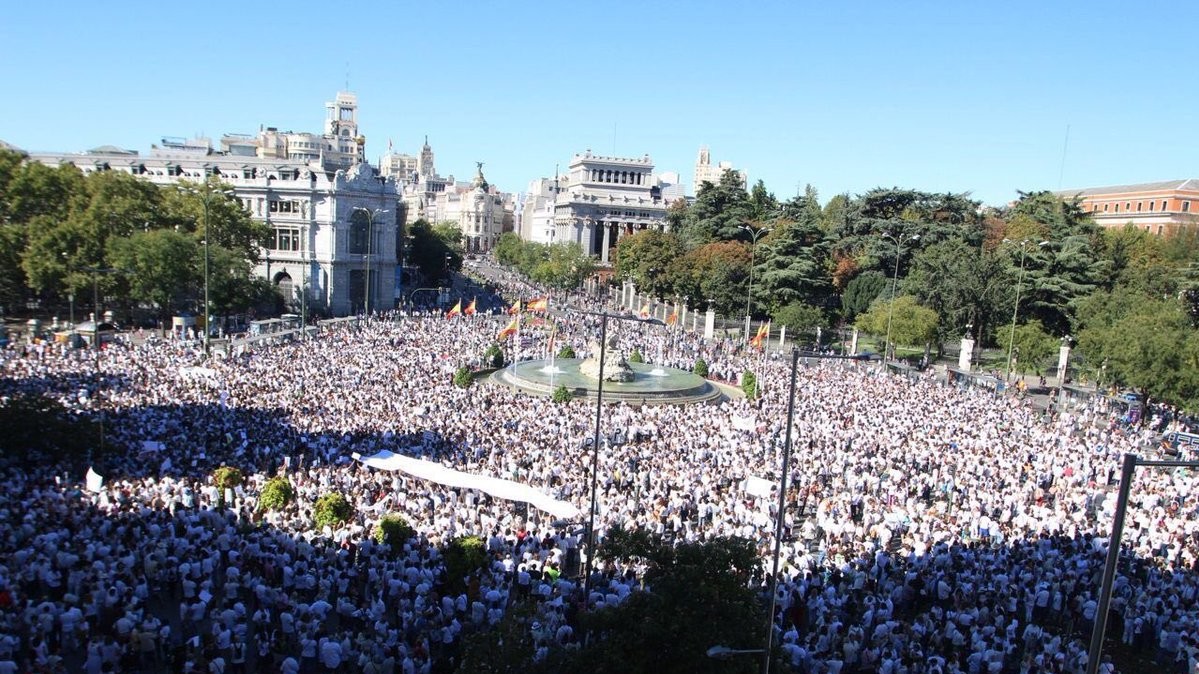 Инициатором массовых митингов стал испанский гражданский проект