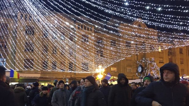 Протестувальники виступають проти уряду PSD-ALDE