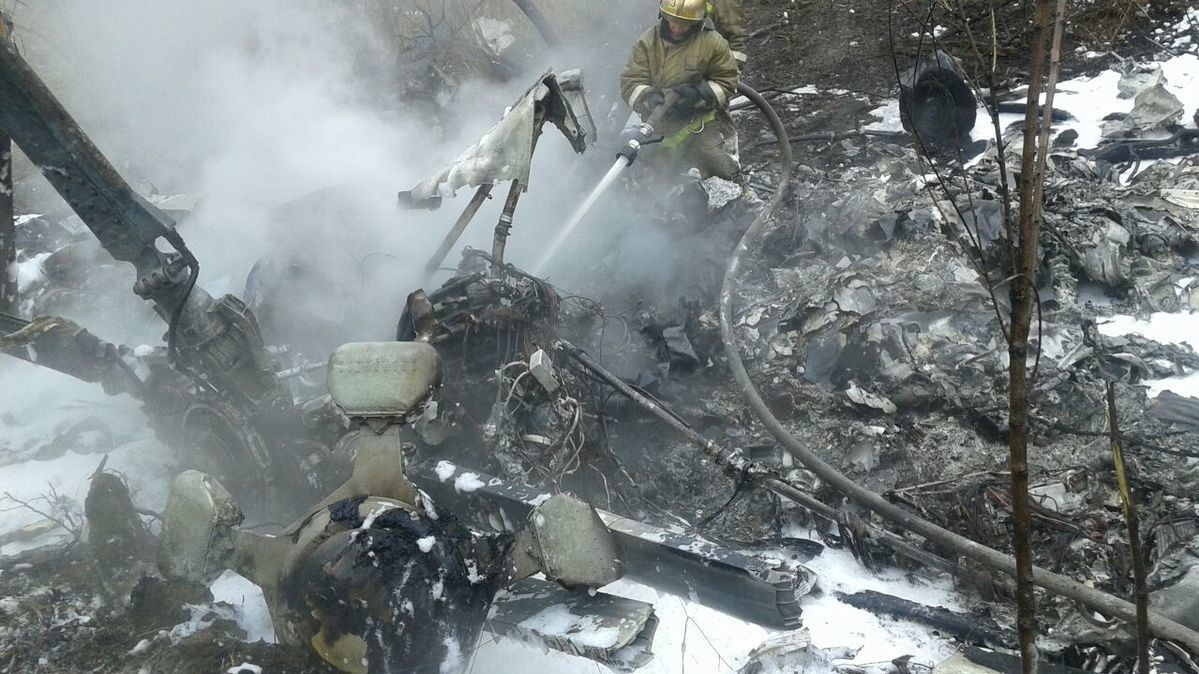 Розбився вертоліт згорів, загинули три людини