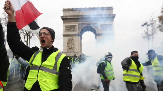 Протестний рух "жовтих жилетів" в суботу зібрав мінімальну кількість учасників