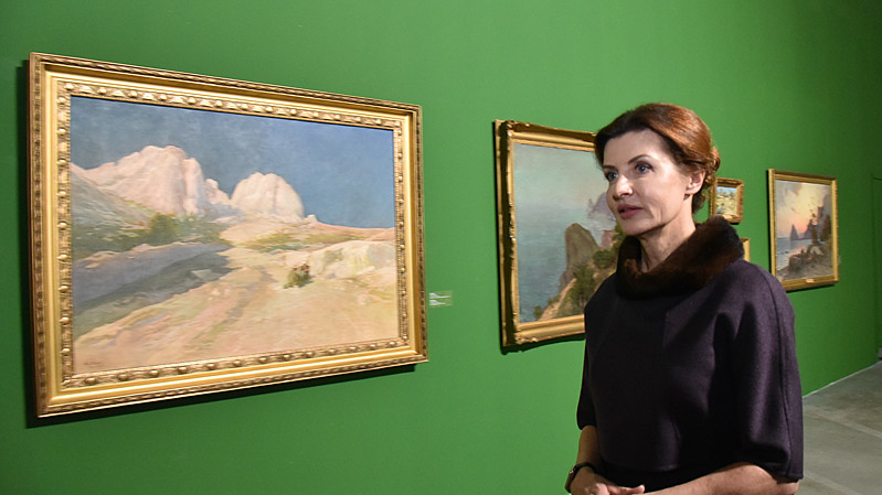 У відкритті виставки взяла участь дружина президента України Марина Порошенко