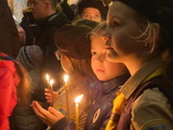 Українські скаути привітали бійців із різдвяними святами