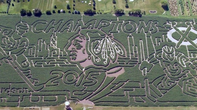 Кукурудзяний лабіринт на фермі Річардсон (Спрінг-Гроув, Іллінойс)