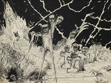 12.	 М. Ягода. Без назви.  Кінець 1980-х. Папір, туш. 30,5 × 43 см
