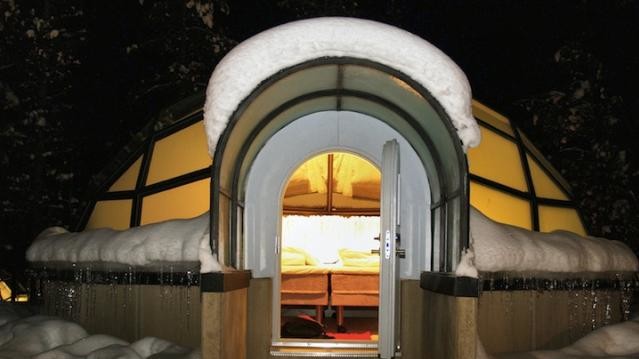 Гостиница далеко за Полярным кругом преподносится как одно из самых уютных романтических мест в мире.