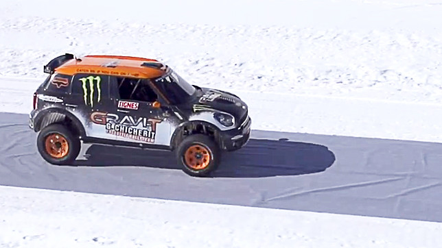 Подготовка к прыжку включала в себя разработку особенной подвески, способной нормально отреагировать на приземление 1300-килограммового автомобиля.