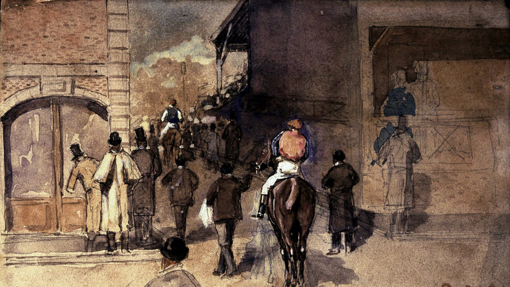 Дега "La Sortie de Pesage"