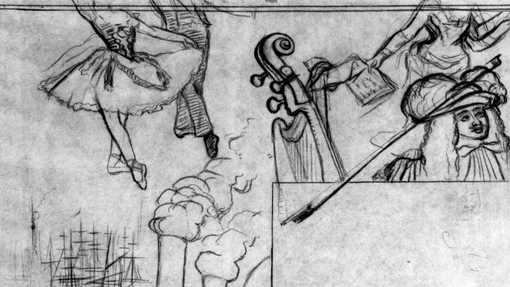 Дега "Program for an Artistic Soiree"