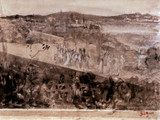 Рембрандт "Ландшафт з обеліском"