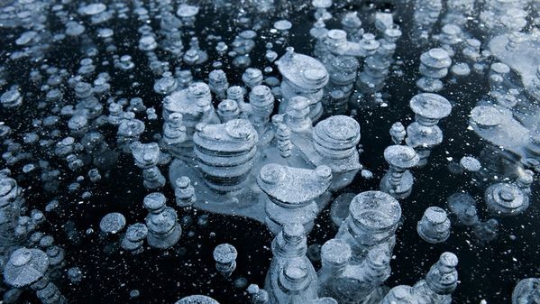 Пузырьки метана, Аляска