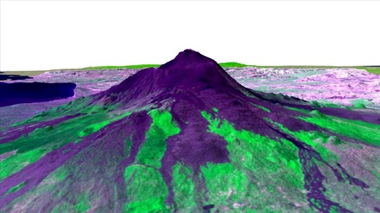 После каждого крупного извержения рельеф местности меняется