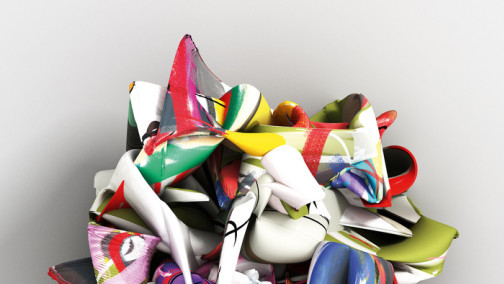 Степан Рябченко «Chameleon», из цикла «Компьютерные вирусы», цифровая печать на холсте