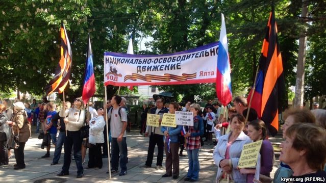 В Симферополе потребовали от Путина признать итоги «референдума» на Донбассе