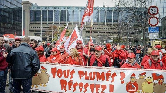 Початок мирної ходи в Брюсселі.