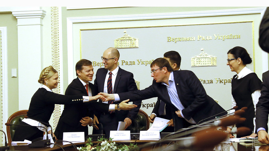 Подписание коалиционного соглашения. Фото: пресс-служба "Батькищины"
