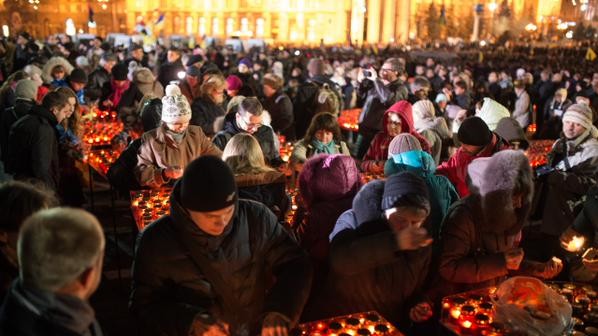 Святкування річниці Майдану, Київ, 21 листопада