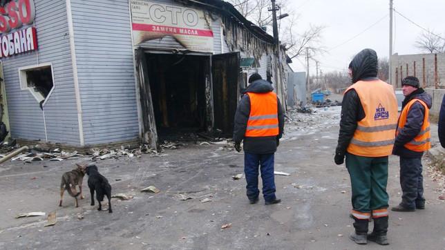 Артобстрел длился несколько часов.