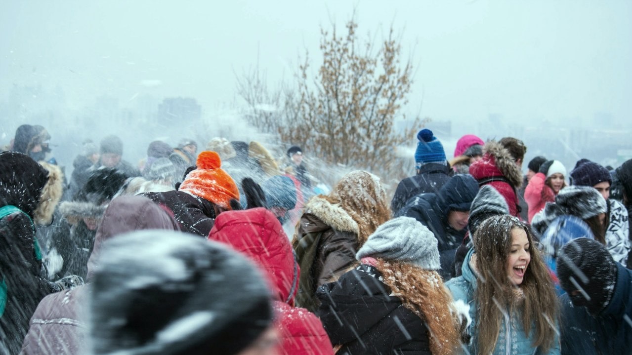 Битва сніжками анонсувалася в соцмережі.