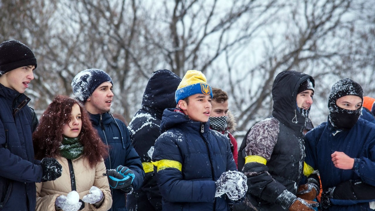 Битва сніжками анонсувалася в соцмережі.