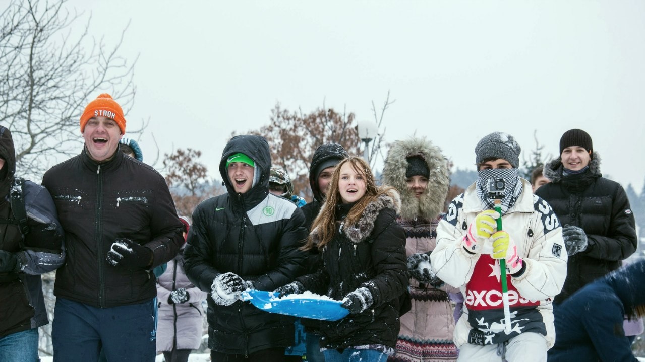 Битва сніжками анонсувалася в соцмережі.