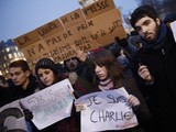 Акція солідарності з виданням Charlie Hebdo в Парижі