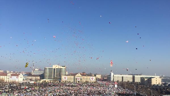 Власти Чечний заявляют про 500 тыс. участников марша