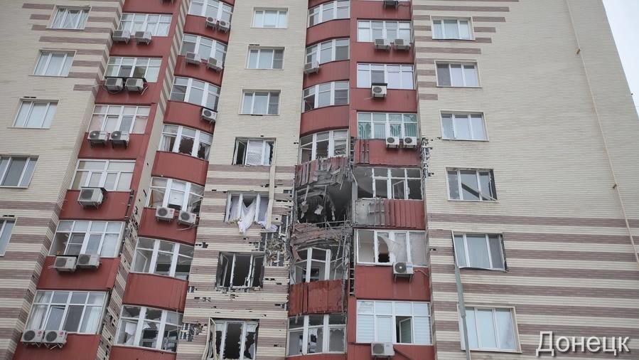 Центр Донецька зазнав артудару