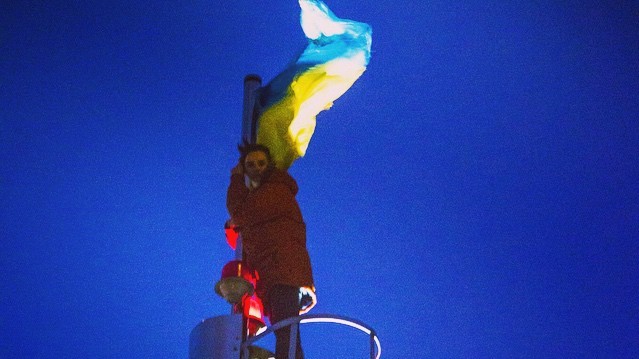 Страх высоты у Александры Киевской напрочь отсутствует.