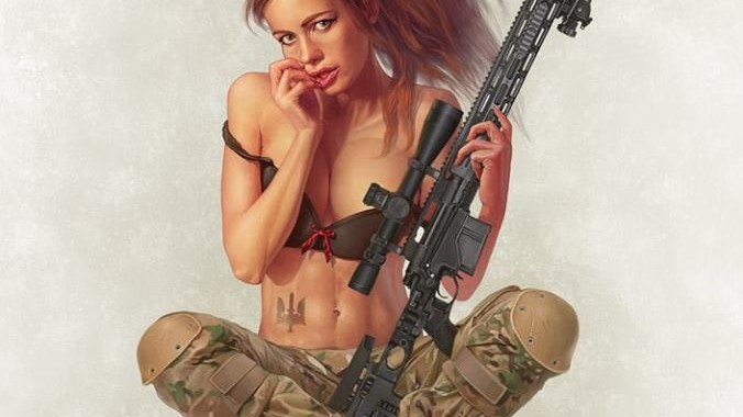 Українські красуні одягнені в стилі мілітарі