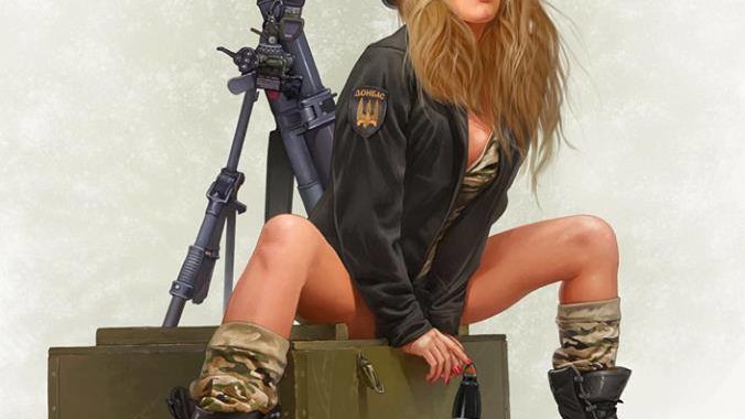 Українські красуні одягнені в стилі мілітарі