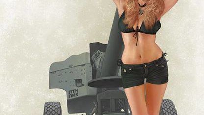 Українські красуні одягнені в стилі мілітарі