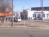 Пожар случился на улице Маяковского, 56
