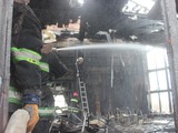Огонь тушили 20 пожарных.