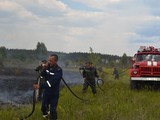 Тушение пожара в "Чернобыльской пуще"