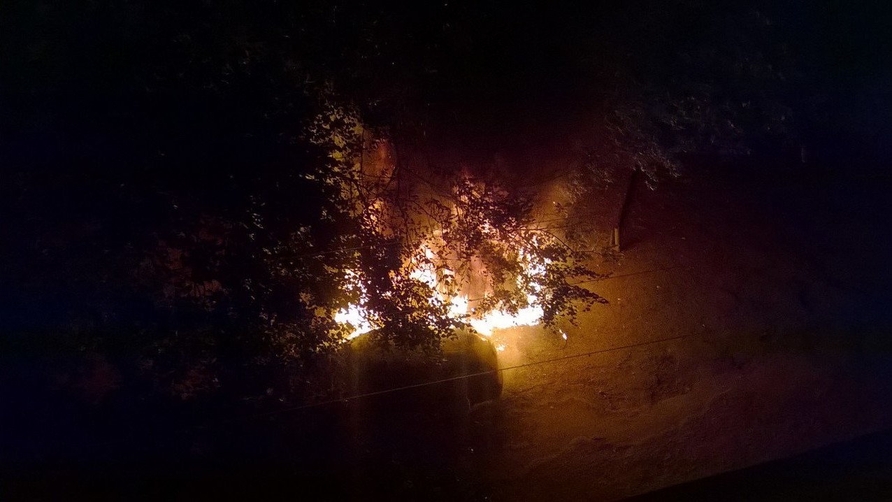 Вночі в Ужгороді згоріли дві автівки