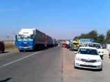Проїзд вантажівок на кордоні з Кримом закритий