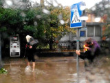Сильний дощ затопив вулиці Львова