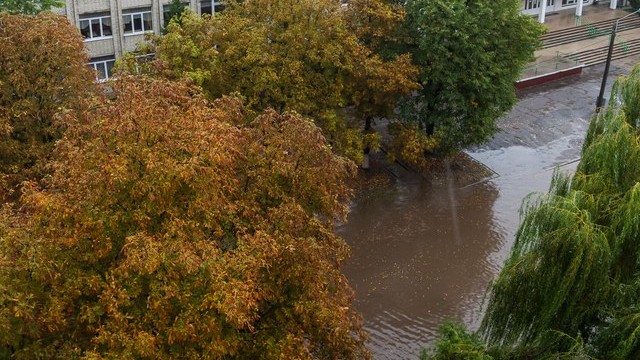 Сильный дождь затопил улицы Львова