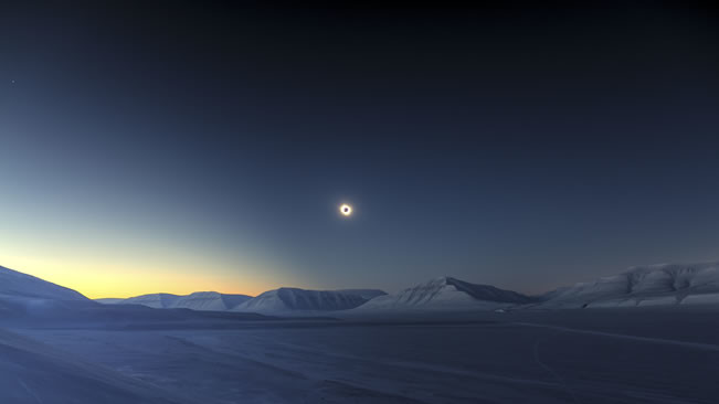 Сонячне затемнення. Фото Luc Jamet