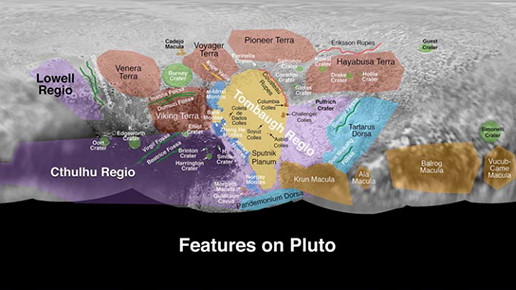 Карта Плутона