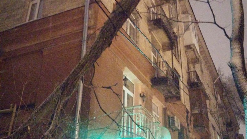 Последствия снегопада в Харькове