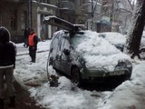 Последствия снегопада в Харькове