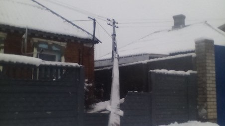 Последствия снегопада в Харькове