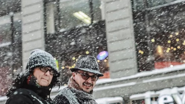 Нью-Йорк под снегом