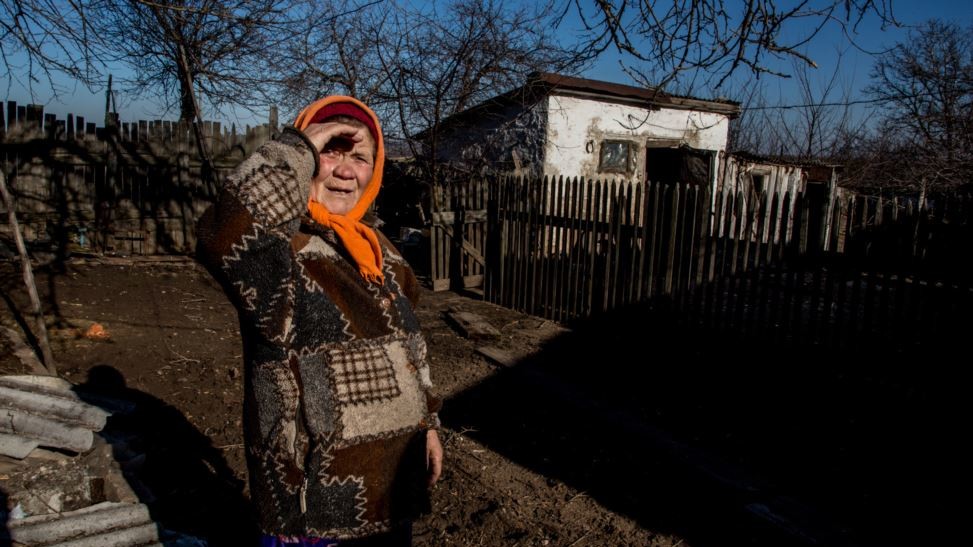 Жительница Зайцево - серой зоны между украинскими позициями и "ДНР"
