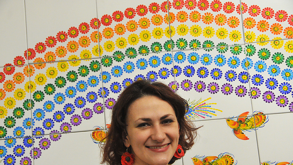 На виставці "Петриківський рушник" є експонати з приватних колекцій