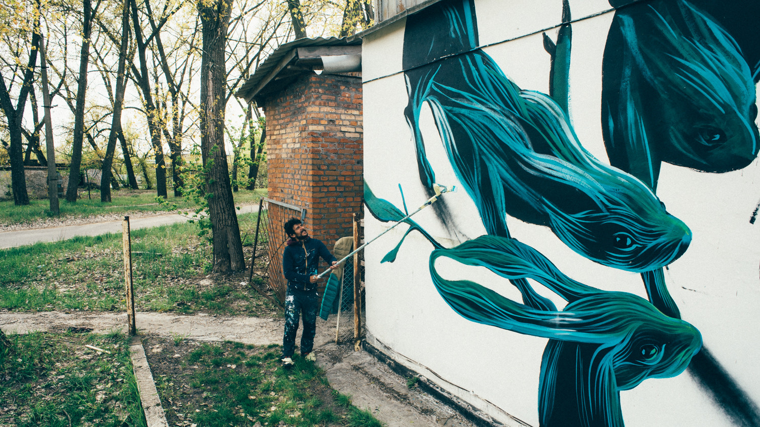 Мурал у Чорнобилі