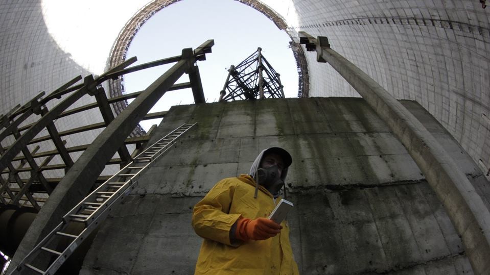 Мурал на реакторі ЧАЕС