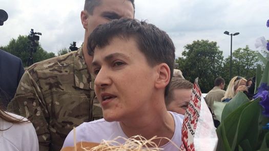 Савченко вернулась в Украину